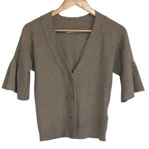 Old Navy Ribbed Button Front Short Sleeve Cardigan Size Small